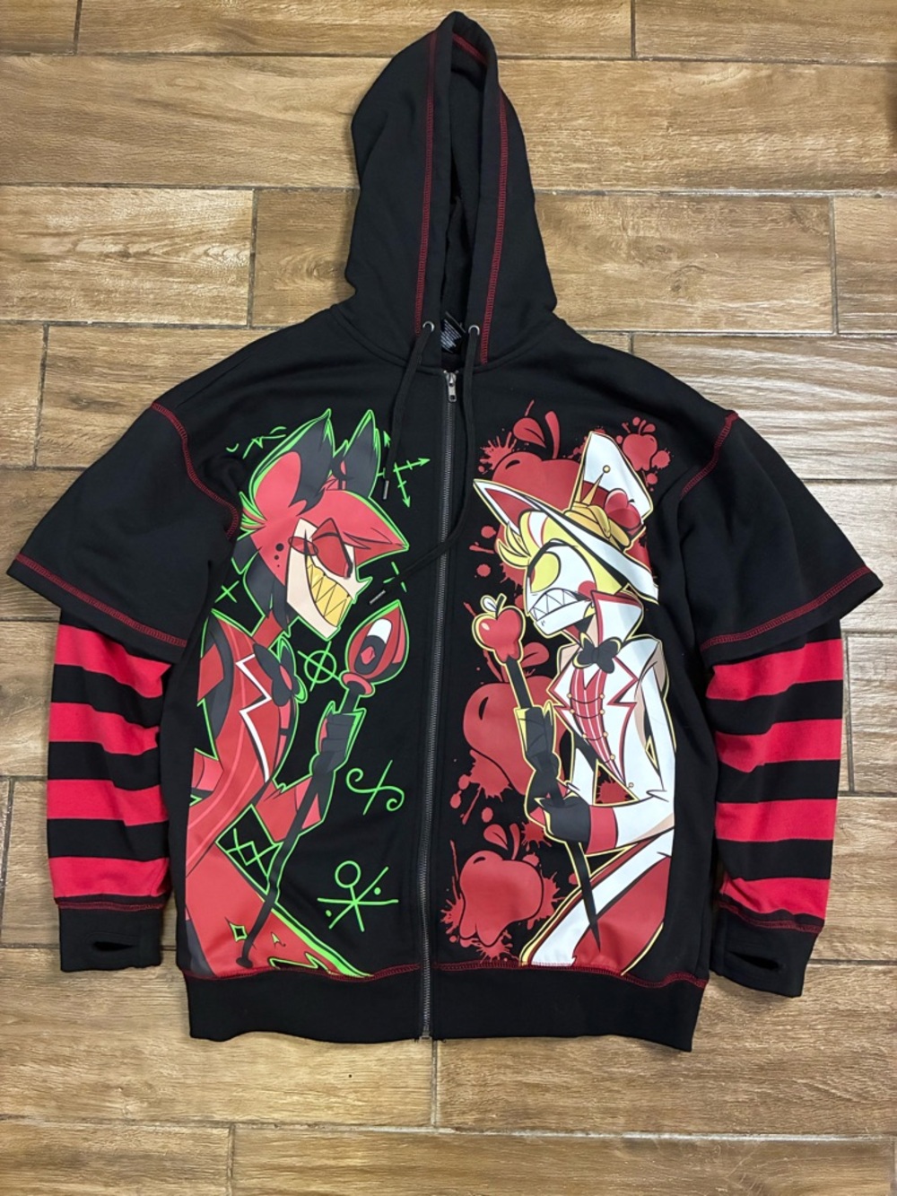 Hazbin Hotel Alastor VS. Lucifer Twofer Full Zip Hoodie